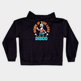 Honk If You Love Disco Kids Hoodie